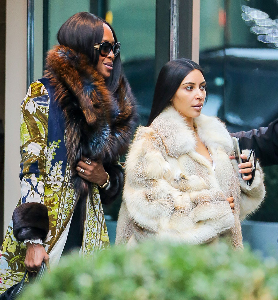 Kim Kardashian Lunches With Naomi Campbell Upon Returning To New